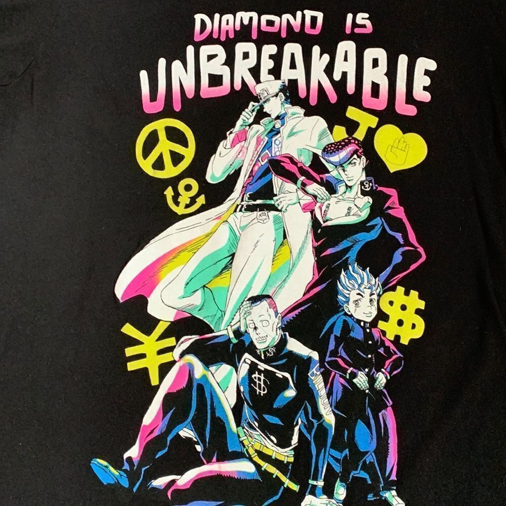 JoJo’s Bizarre Adventure Anime Graphic T-Shirt M Black